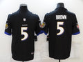 Men’s Baltimore Ravens Marquise Brown #5 Black Jersey
