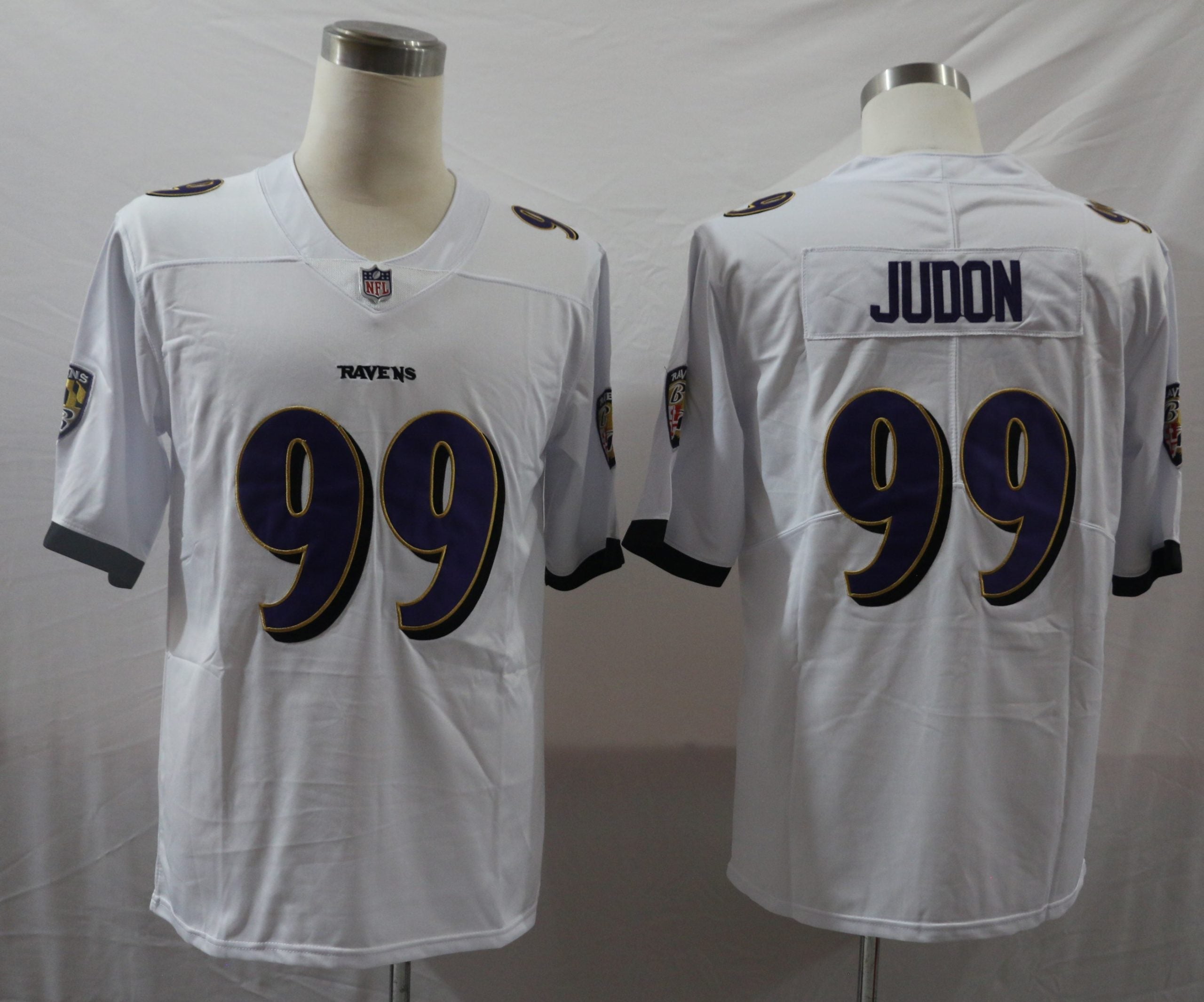 Men’s Baltimore Ravens Matthew Judon #99 White Jersey