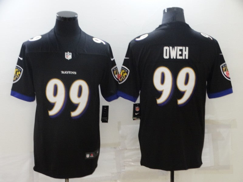 Men’s Baltimore Ravens Odafe Oweh #99 Black Jersey
