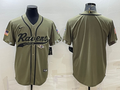 Men’s Baltimore Ravens Olive 2022 Salute To Service Limited Blank Jersey