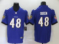 Men’s Baltimore Ravens Patrick Queen #48 Purple Jersey