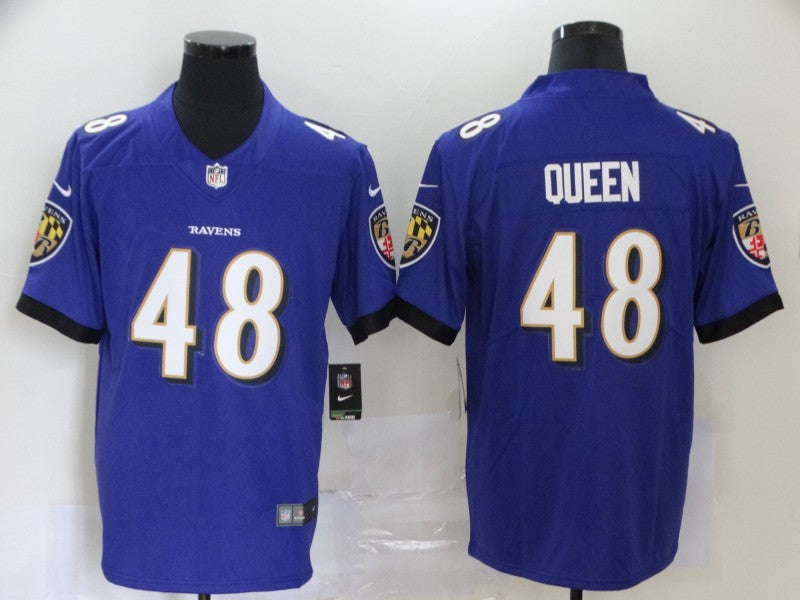 Men’s Baltimore Ravens Patrick Queen #48 Purple Jersey