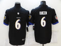 Men’s Baltimore Ravens Patrick Queen #6 Black Jersey