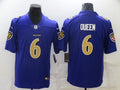 Men’s Baltimore Ravens Patrick Queen #6 Purple Jersey