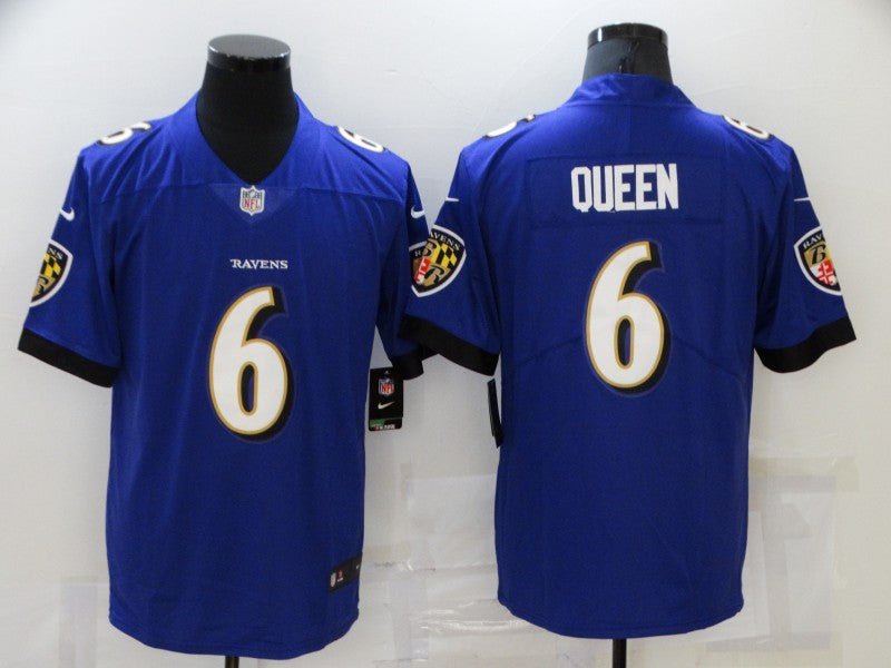 Men’s Baltimore Ravens Patrick Queen #6 Purple Jersey