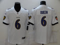 Men’s Baltimore Ravens Patrick Queen #6 White Jersey