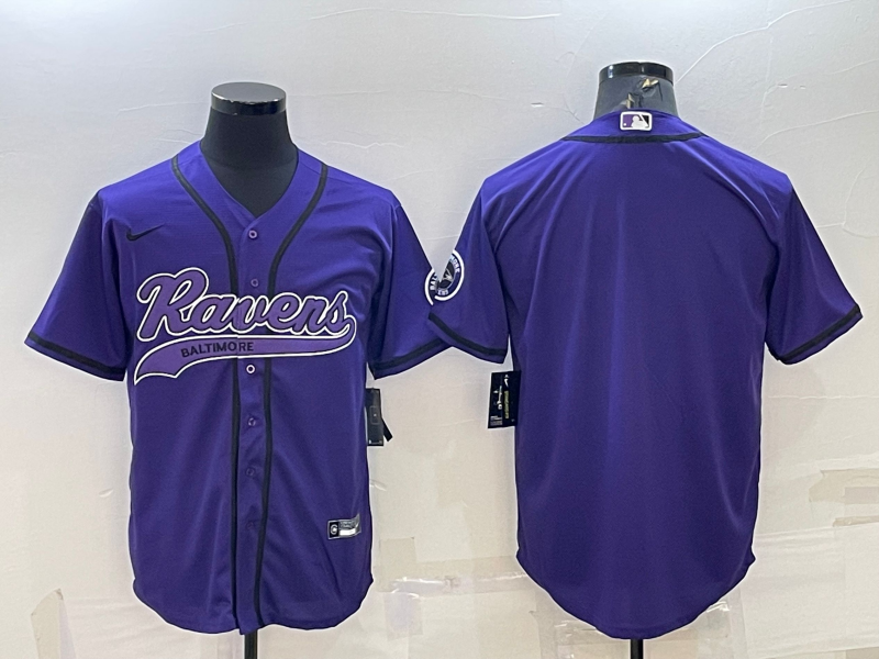 Men’s Baltimore Ravens Purple Blank Jersey