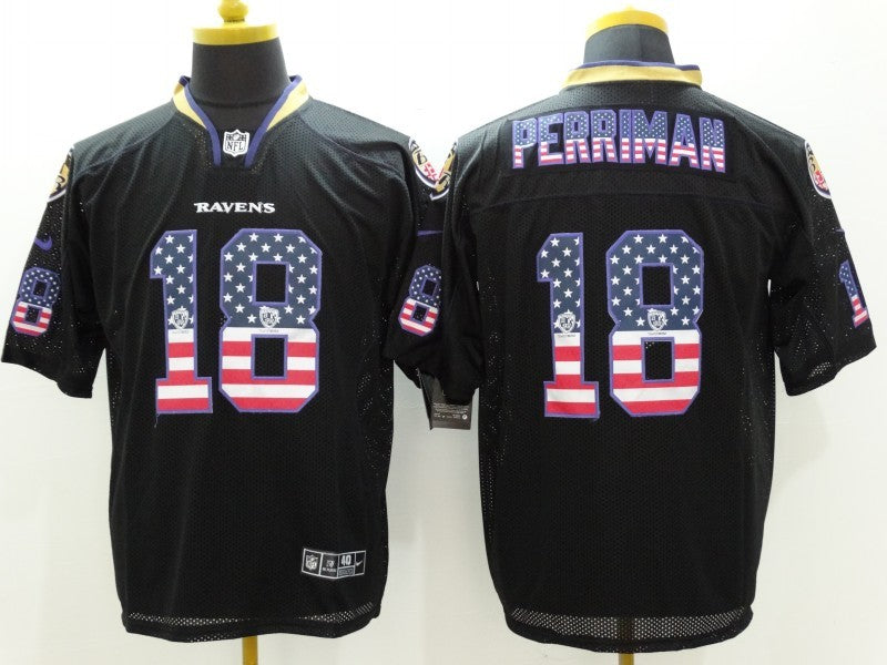 Men’s Baltimore Ravens Rashad Perriman #18 Black Jersey