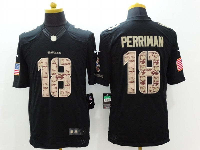 Men’s Baltimore Ravens Rashad Perriman #18 Black Jersey