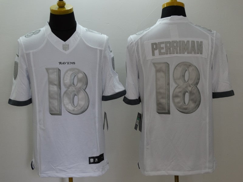 Men’s Baltimore Ravens Rashad Perriman #18 White Jersey