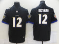 Men’s Baltimore Ravens Rashod Bateman #12 Black Jersey