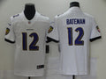 Men’s Baltimore Ravens Rashod Bateman #12 White Jersey