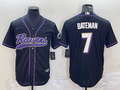 Men’s Baltimore Ravens Rashod Bateman #7 Black Jersey Joint Edition
