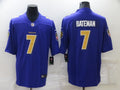 Men’s Baltimore Ravens Rashod Bateman #7 Purple Jersey