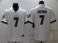 Men’s Baltimore Ravens Rashod Bateman #7 White Jersey