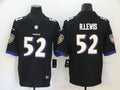 Men’s Baltimore Ravens Ray Lewis #52 Black Retired Jersey