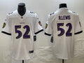 Men’s Baltimore Ravens Ray Lewis #52 White Jersey