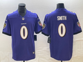 Men’s Baltimore Ravens Roquan Smith #0 Purple Team Jersey