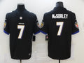 Men’s Baltimore Ravens Trace McSorley #7 Black Jersey