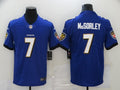 Men’s Baltimore Ravens Trace McSorley #7 Purple Jersey