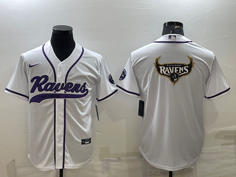 Men’s Baltimore Ravens White Jersey