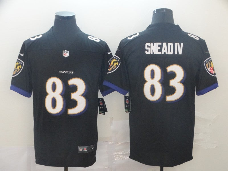 Men’s Baltimore Ravens Willie Snead IV #83 Black Jersey