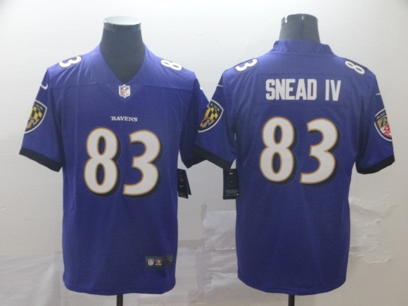 Men’s Baltimore Ravens Willie Snead IV #83 Purple Jersey
