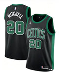 Mens Boston Celtics #20 Dillon Mitchell Black Statement Edition Swingman Jersey
