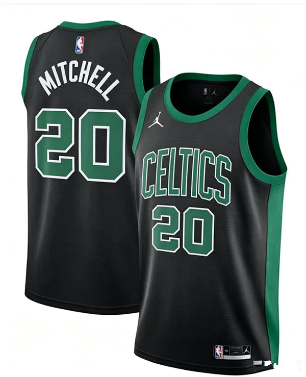 Mens Boston Celtics #20 Dillon Mitchell Black Statement Edition Swingman Jersey
