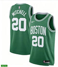 Mens Boston Celtics #20 Dillon Mitchell Kelly Green Icon Edition Jersey