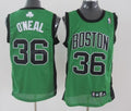Men’s Boston Celtics #36 Shaquille O’NealGreen With Black Swingman Jersey