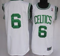 Men’s Boston Celtics #6 Bill Russell White Throwback Authentic Jersey