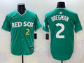 Men’s Boston Red Sox Alex Bregman #2 Green 2025 City Connect Jersey