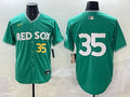 Men’s Boston Red Sox Garrett Crochet #35 Green 2025 City Connect Limited Jersey