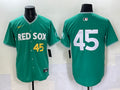 Men’s Boston Red Sox Pedro Martinez #45 Green 2025 City Connect Limited Jersey