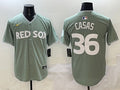 Men’s Boston Red Sox Triston Casas #36 Gray 2025 City Connect Limited Jersey