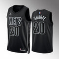 Mens Brooklyn Nets #20 Day’Ron Sharpe Black 2022-23 Statement Edition Player Jersey