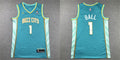 Men’s Charlotte Hornets #1 LaMelo Ball 2023-24 BUZZ City Edition Swingman Jersey Teal