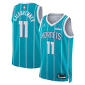 Men’s Charlotte Hornets #11 Ryan Kalkbrenner Teal Icon Edition Swingman Jersey
