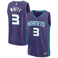 Men’s Charlotte Hornets #3 Coby White Purple Statement Edition Swingman Jersey