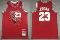 Men’s Chicago Bulls #23 Michael Jordan Red Hardwood Classics BR Juice Wrld Jersey