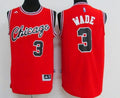 Men’s Chicago Bulls #3 Dwyane Wade Red Chicago Revolution 30 Swingman Adidas Basketball Jersey