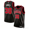 Mens Chicago Bulls #30 Tre Jones Black Statement Edition Swingman Jersey