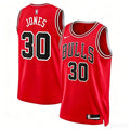 Mens Chicago Bulls #30 Tre Jones Red Icon Edition Swingman Jersey