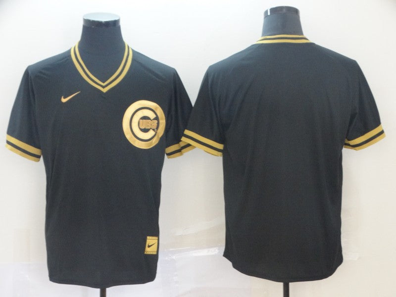 Men’s Chicago Cubs Black Blank Jersey