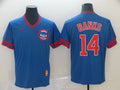 Men’s Chicago Cubs Ernie Banks #14 Blue Jersey