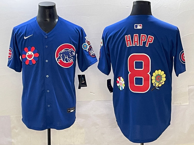 Men’s Chicago Cubs Ian Happ #8 Royal Jersey