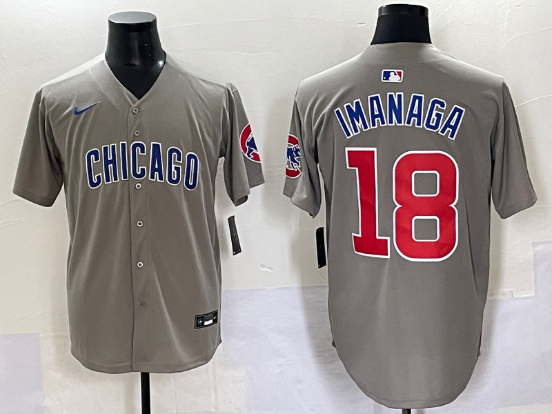 Men’s Chicago Cubs Shota Imanaga #18 Gray Limited Jersey