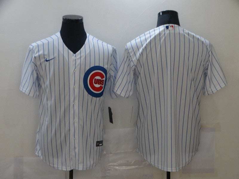 Men’s Chicago Cubs White Home Blank Jersey