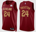 Mens Cleveland Cavaliers #24 Tyrese Proctor Burgundy Icon Edition Swingman Jersey